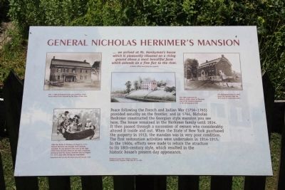 General Nicholas Herkimer's Mansion Marker image. Click for full size.