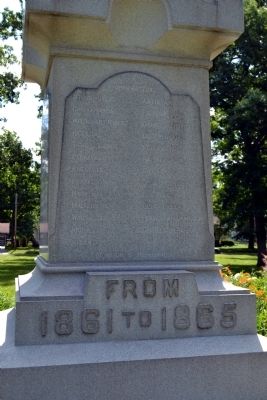 West Panel of Monument. Click for full size. West Panel of Monument image. Click for full size.