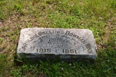 Caroline Fellows Bowman Winn Grave Marker. Click for full size. Caroline Fellows Bowman Winn Grave Marker image. Click for full size.