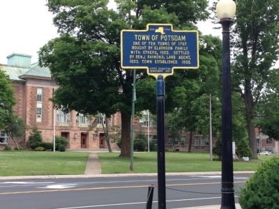 Town of Potsdam Marker. Click for full size. Town of Potsdam Marker image. Click for full size.
