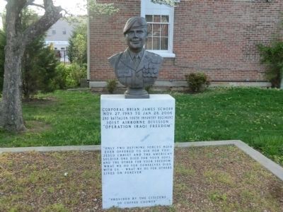 Corporal Brian James Schoff Marker. Click for full size. Corporal Brian James Schoff Marker image. Click for full size.