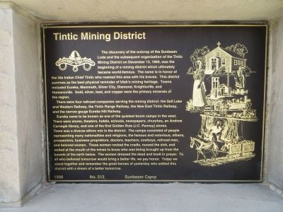 Tintic Mining District Marker image. Click for full size.