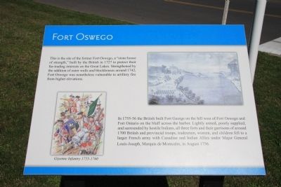 Fort Oswego Marker. Click for full size. Fort Oswego Marker image. Click for full size.