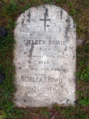Fielder Bowie (1792-1866). Click for full size. Fielder Bowie (1792-1866) image. Click for full size.