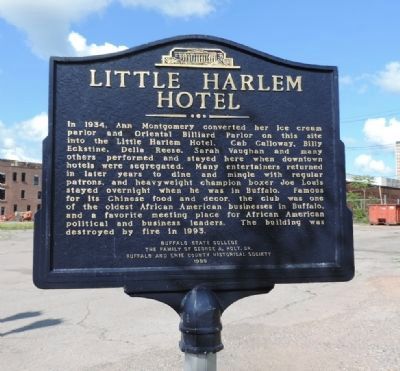 Little Harlem Hotel Marker image. Click for full size.
