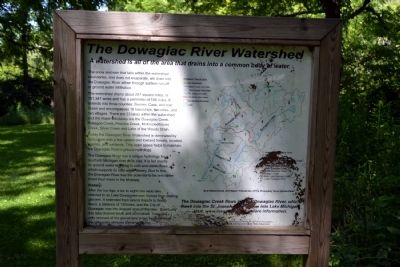The Dowagiac River Watershed / Lunker Structures Marker image. Click for full size.