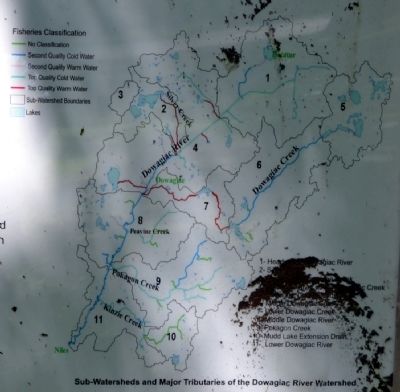 Sub-Watersheds and Major Tributaries of the Dowagiac River Watershed image. Click for full size.