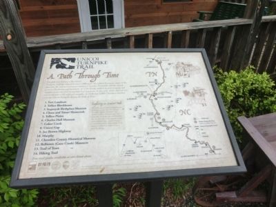 Unicoi Turnpike Trail Marker. Click for full size. Unicoi Turnpike Trail Marker image. Click for full size.