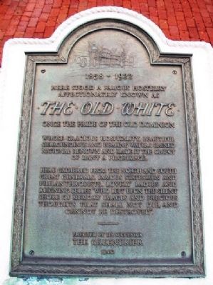 The Old White Marker image. Click for full size.