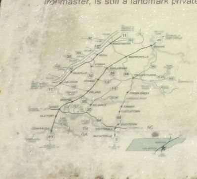 Close up of map shown on the marker image. Click for full size.