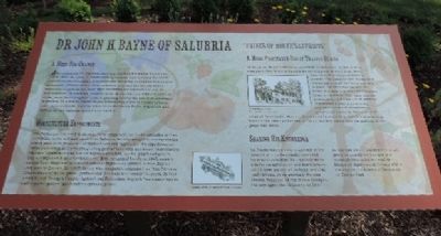 Dr. John H. Bayne of Salubria “Prince of Horticulture” Marker. Click for full size. Dr. John H. Bayne of Salubria “Prince of Horticulture” Marker image. Click for full size.