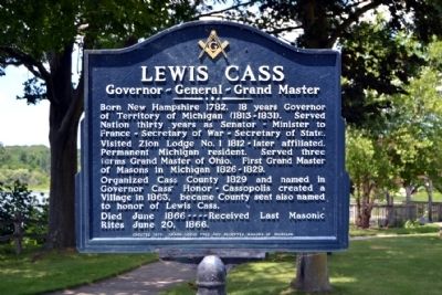 Lewis Cass Marker image. Click for full size.