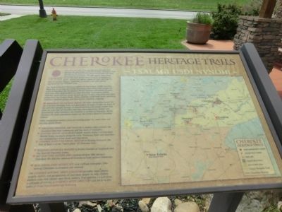 Cherokee Heritage Trails Marker. Click for full size. Cherokee Heritage Trails Marker image. Click for full size.