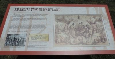 Emancipation in Maryland Marker. Click for full size. Emancipation in Maryland Marker image. Click for full size.