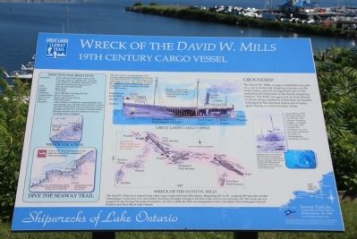 Wreck of the David W. Mills Marker image. Click for full size.