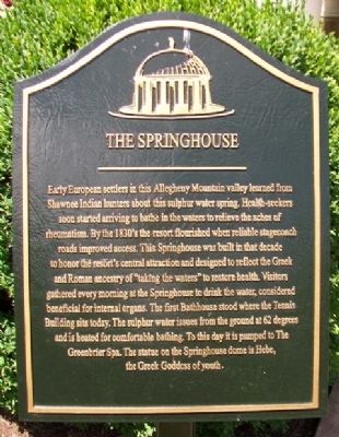 The Springhouse Marker image. Click for full size.
