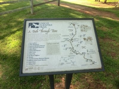 Unicoi Turnpike Trail Marker. Click for full size. Unicoi Turnpike Trail Marker image. Click for full size.