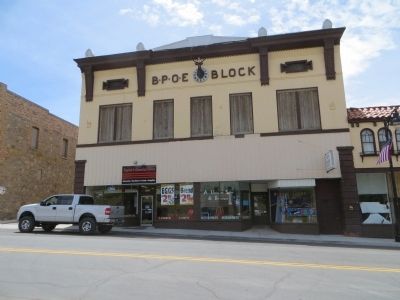 B.P.O.E. Block, Elk Lodge #711 image. Click for full size.