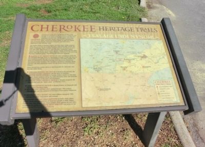 Cherokee Heritage Trails Marker image. Click for full size.