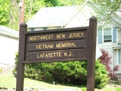 Northwest New Jersey Vietnam Veterans Memorial Marker. Click for full size. Northwest New Jersey Vietnam Veterans Memorial Marker image. Click for full size.