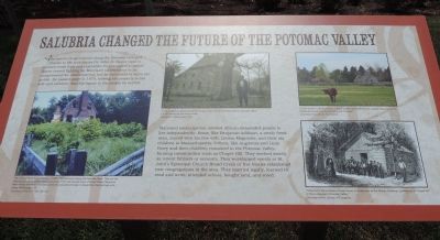 Salubria Changed the Future of the Potomac Valley Marker. Click for full size. Salubria Changed the Future of the Potomac Valley Marker image. Click for full size.