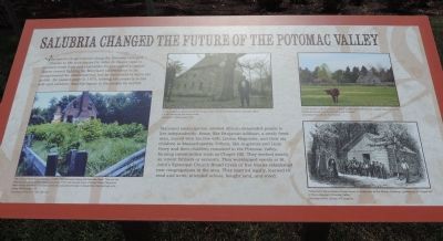 Salubria Changed the Future of the Potomac Valley Marker image. Click for full size.