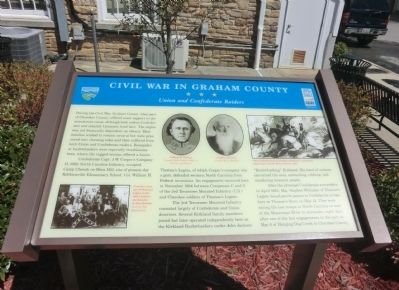 Civil War in Graham County Marker image. Click for full size.