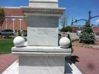 Macon County Confederate Memorial (rear) image. Click for full size.