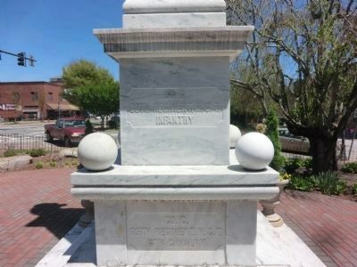 Macon County Confederate Memorial (side) image. Click for full size.