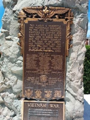 Manville VFW War Memorial image. Click for full size.