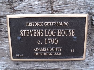 Second Stevens Log House Marker image. Click for full size.
