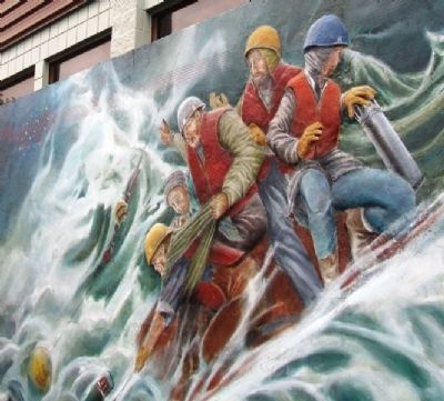 Year of the Ocean Mural Detail of CCGS JP Tully Scientists and Crew image. Click for full size.