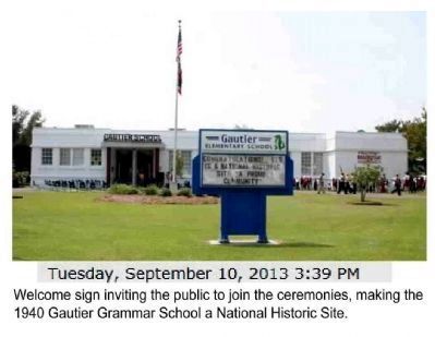 Gautier Grammar School in 2014 image. Click for full size.