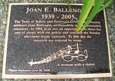 Joan Ballenger Mayor's Community Builder Award Marker image. Click for full size.