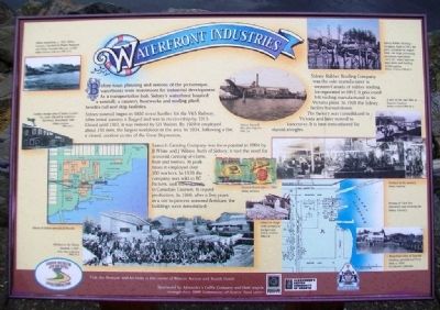Waterfront Industries Marker image. Click for full size.