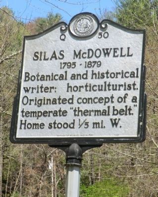 Silas McDowell Marker image. Click for full size.