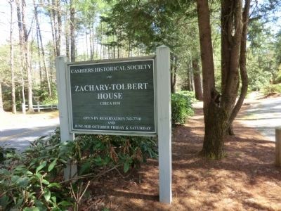 Zachary-Tolbert House-Sign at the entrance image. Click for full size.