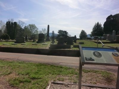 Thomas's Resting Place-Thomas's tombstone in the background image. Click for full size.