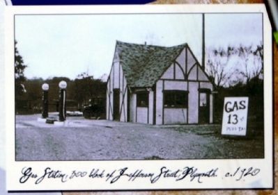 Gas Station c. 1920 image. Click for full size.