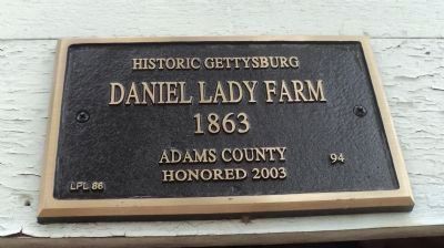 Second Daniel Lady Farm Marker image. Click for full size.