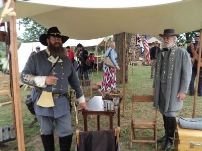 Generals at the Daniel Lady Farm. Click for full size. Generals at the Daniel Lady Farm image. Click for full size.