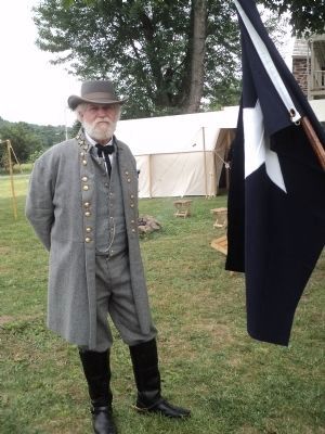 Gen. Robert E. Lee at his Headquarters. Click for full size. Gen. Robert E. Lee at his Headquarters image. Click for full size.