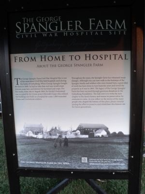 The George Spangler Farm Civil War Hospital Site Marker image. Click for full size.