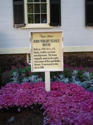 A related John Wright Stanly House Marker image. Click for full size.