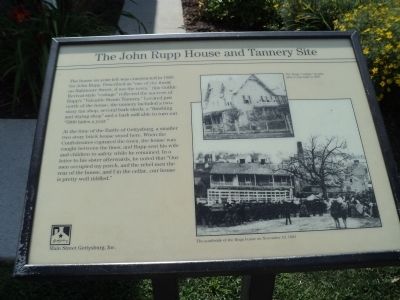 The John Rupp House and Tannery Site Marker image. Click for full size.
