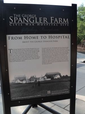The George Spangler Farm Civil War Hospital Site Marker image. Click for full size.