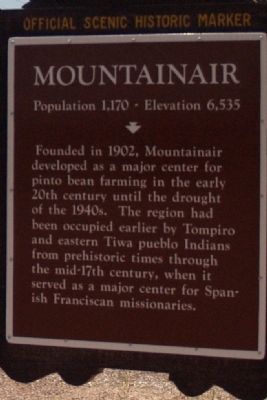 Mountainair (East) Marker. Click for full size. Mountainair (East) Marker image. Click for full size.