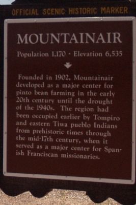 Mountainair (East) Marker image. Click for full size.