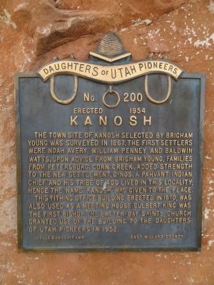 Kanosh Marker image. Click for full size.