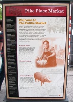 Welcome to The Public Market Marker image. Click for full size.